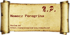 Nemecz Peregrina névjegykártya